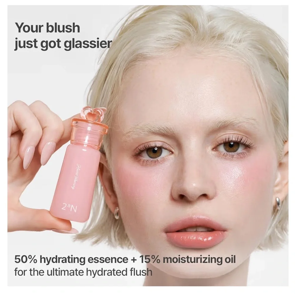 2aN Heart Wearing Liquid Cheek Dewy Blush (03 Papaya Glow)